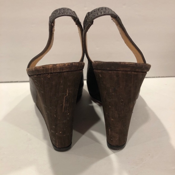 Christian Louboutin wedge sandals slingbacks 35.5 - Picture 5 of 13